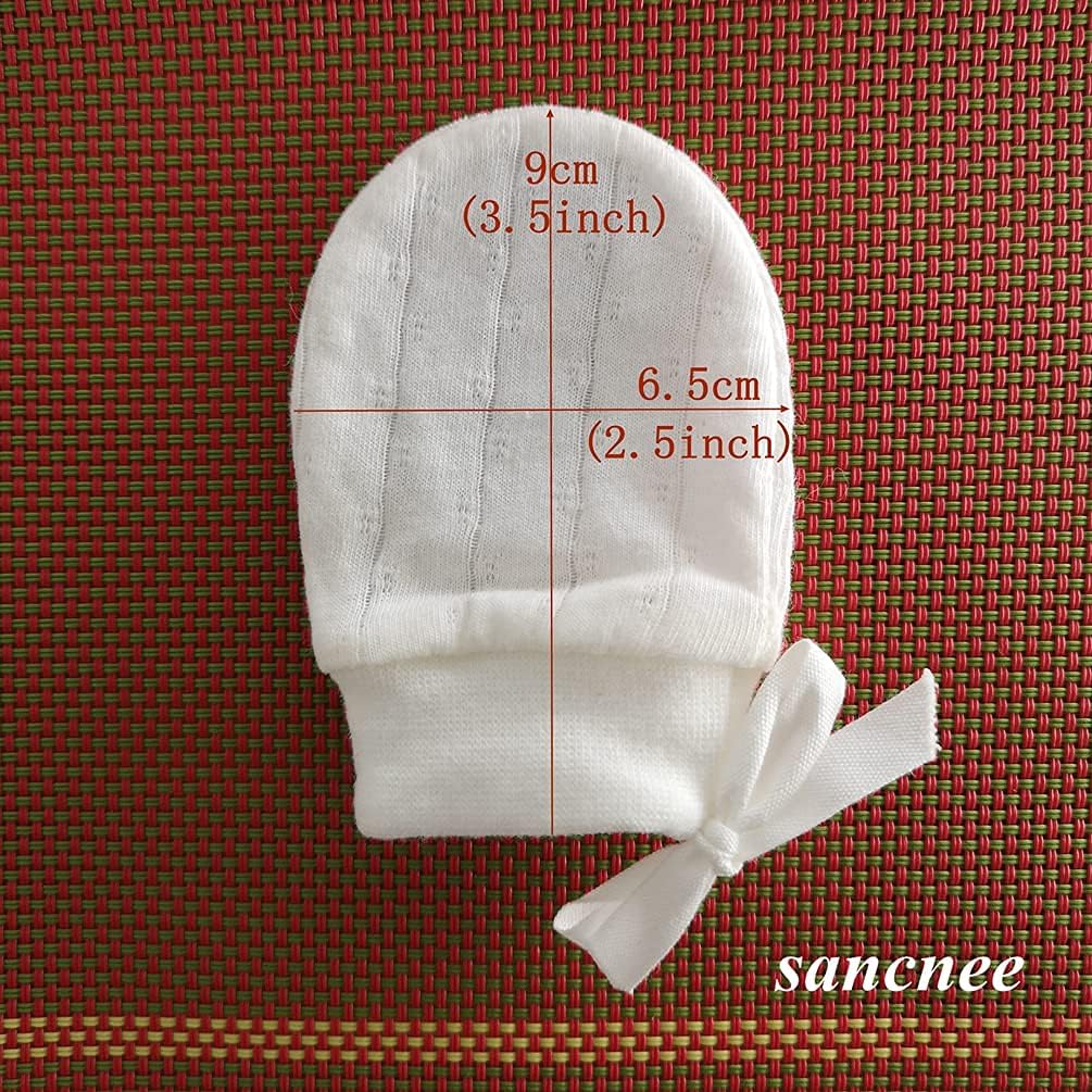 4Pairs Baby Mittens Newborn Set - No-Scratch, Breathable Baby Gloves for Boys Girls (0-6 Months) - Image 2